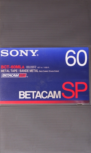 Sony Betacam SP BCT-60 MLA Pro Video Kaset
