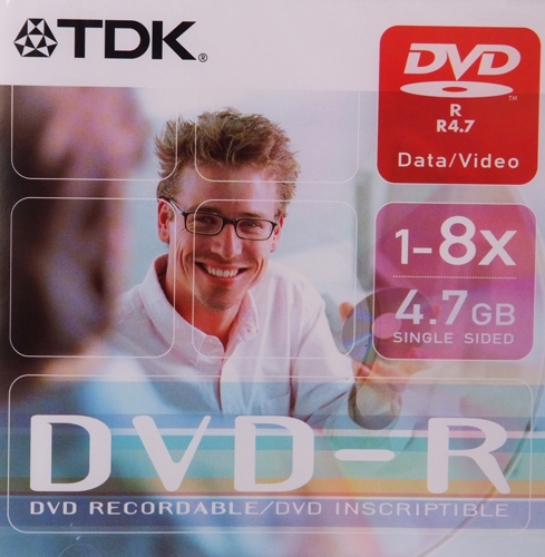 TDK DVD-R 4.7 GB 1-8x DVD  